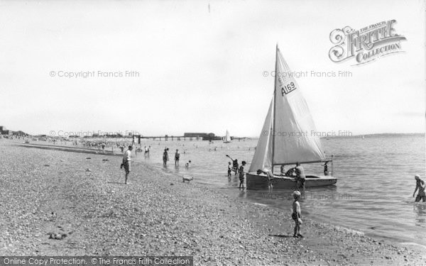 Photo of Stokes Bay, The Beach c.1960