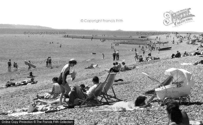 Photo of Stokes Bay, The Beach c.1960