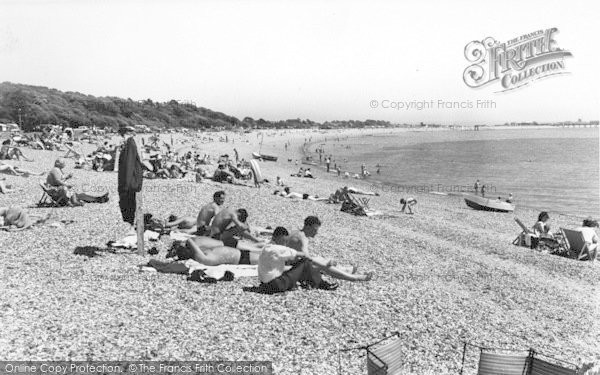 Photo of Stokes Bay, The Beach c.1960
