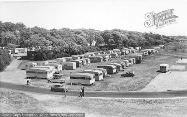 Photo of Stokes Bay, The Caravan Site c.1960