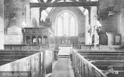 Church Interior 1910, Stokesay