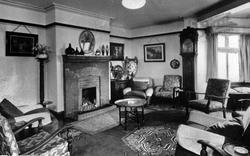 Stokesay Castle Hotel Lounge c.1955, Stokesay
