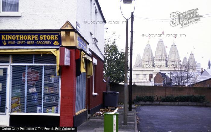 Photo of Stonebridge, Swaminarayan Hindu Temple From Corner Of Crouch And Kingthorpe Road c.1990