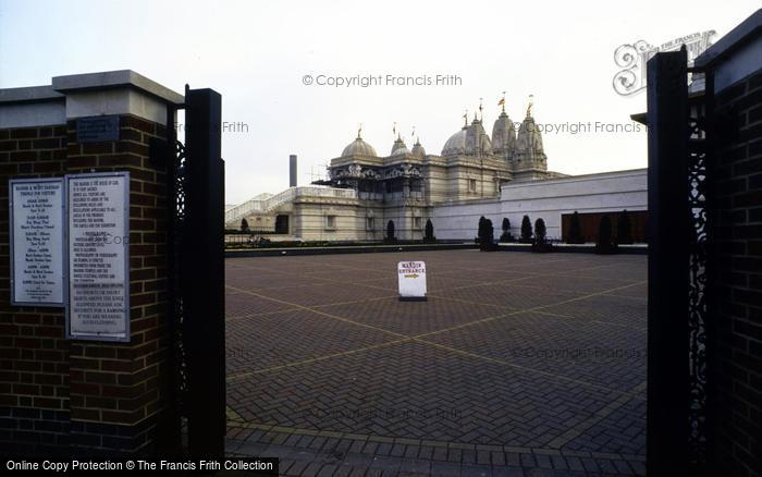 Photo of Stonebridge, Swaminarayan Hindu Temple From Meadowgarth Road c.1990