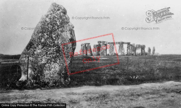 Photo of Stonehenge, The Sun Or Heel Stone c.1930