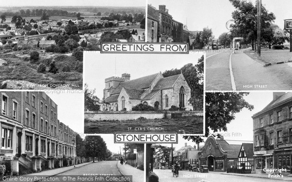 Photo of Stonehouse, Composite c1955