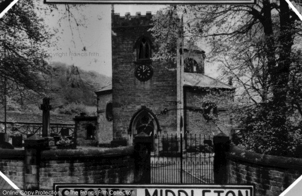 Photo of Stoney Middleton, St Martin's Church c.1955