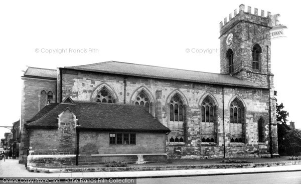 Photo of Stony Stratford, Parish Church Of St Mary And St Luke c.1955