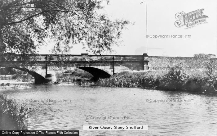 Photo of Stony Stratford, River Great Ouse c.1960