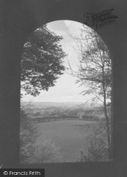 Stonyhurst, The College, Hodder Place Window View c.1950, Stonyhurst College