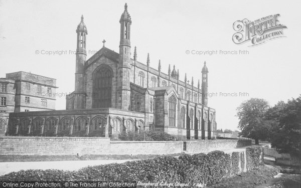 Photo of Stonyhurst, The College, The Chapel 1893