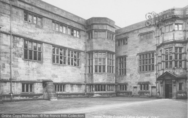 Photo of Stonyhurst, The College, The Courtyard 1893