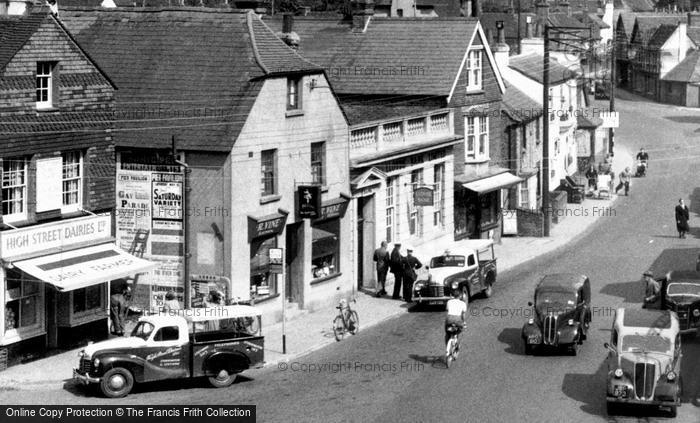 Photo of Storrington, High Street Businesses c.1955