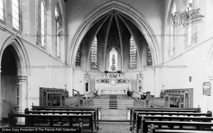 Photo of Storrington, Roman Catholic Church Interior c.1955