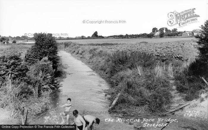 Photo of Stotfold, The River From Fore Bridge c.1960