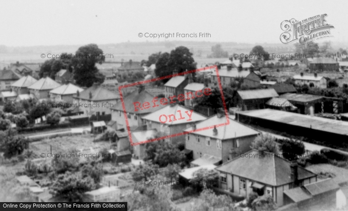 Photo of Stotfold, View From Church Tower c.1955