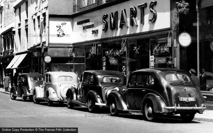 Photo of Stourbridge, Cars On High Street c.1955