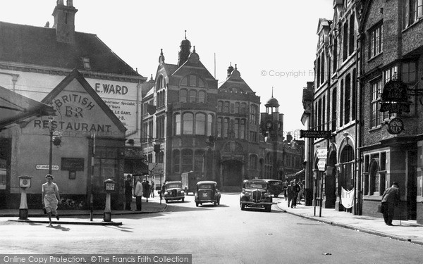 Photo of Stourbridge, High Street And Public Library c.1950