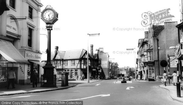 Photo of Stourbridge, The Clock,  High Street c.1965