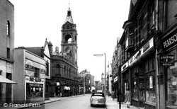 Town Hall And Market Street c.1960, Stourbridge