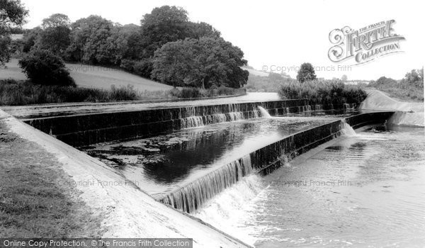 Photo of Stourpaine, The Weir Over The River Stour c.1960