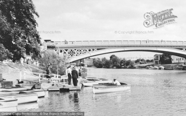 Photo of Stourport On Severn, Boat Hire By The Bridge c.1965
