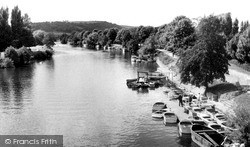 The River Severn Upstream From The Bridge c.1960, Stourport-on-Severn