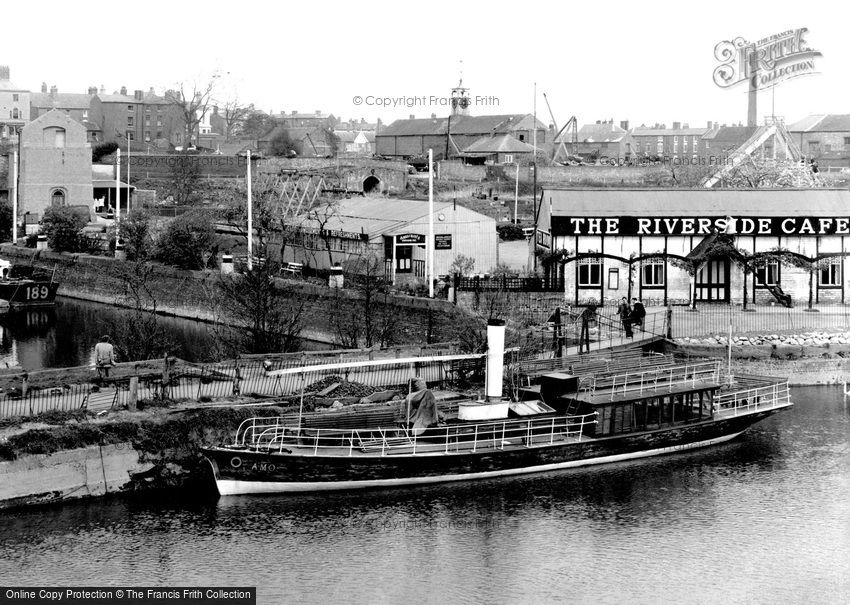 Stourport-on-Severn, view from Bridge c1955
