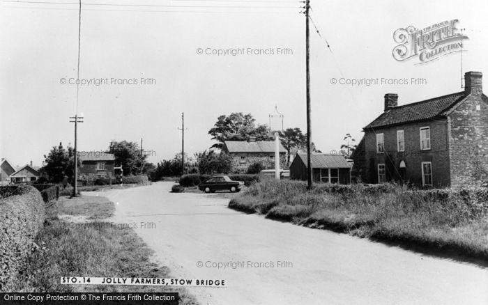 Photo of Stow Bridge, Jolly Farmers c.1965