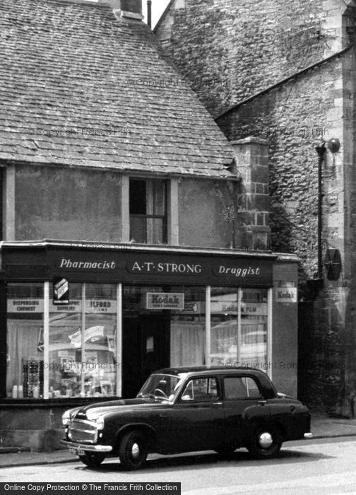 Photo of Stow On The Wold, The Pharmacist, Market Cross 1961