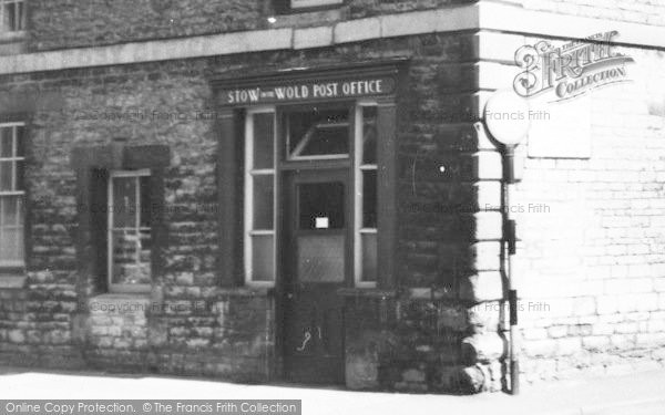 Photo of Stow On The Wold, The Post Office Door c.1955