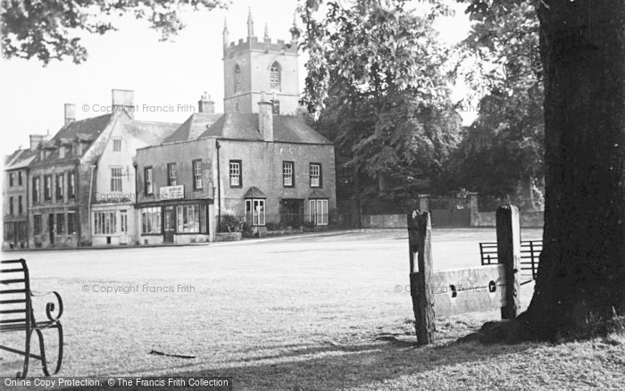 Photo of Stow On The Wold, The Stocks And Village c.1955