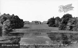 South Front Over Octagon Lake c.1960, Stowe School