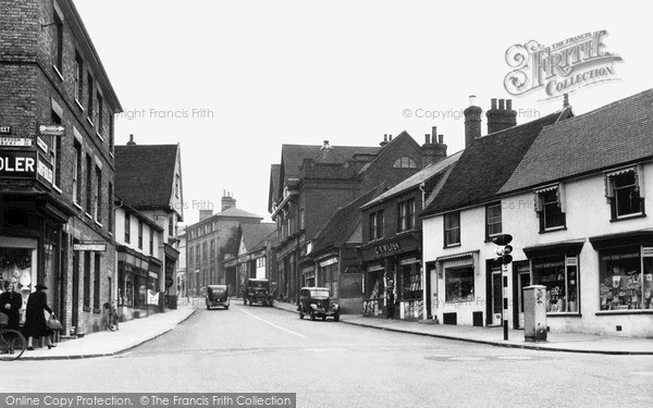 Photo of Stowmarket, Bury Street c.1950