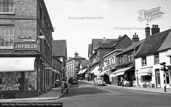 Photo of Stowmarket, Bury Street c.1955