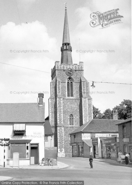 Photo of Stowmarket, Church Of St Peter And St Mary c.1955