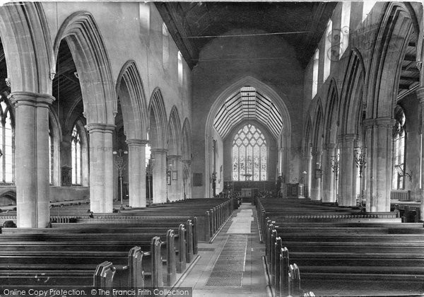 Photo of Stowmarket, Church Of St Peter And St Mary, Interior 1922