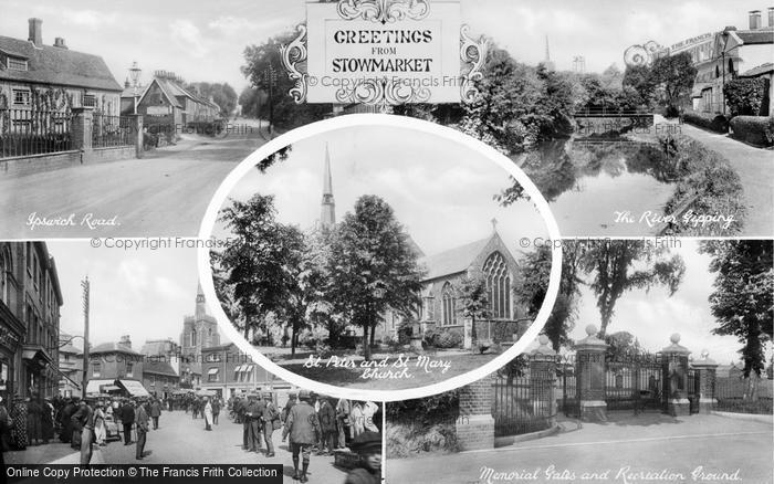 Photo of Stowmarket, Composite c.1925
