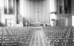 Congregational Church Interior c.1960, Stowmarket
