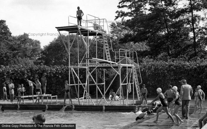 Photo of Stowmarket, Fun At The Pool c.1955