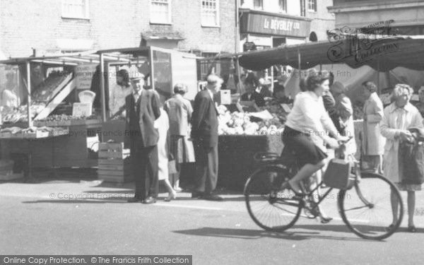 Photo of Stowmarket, Market Day c.1960