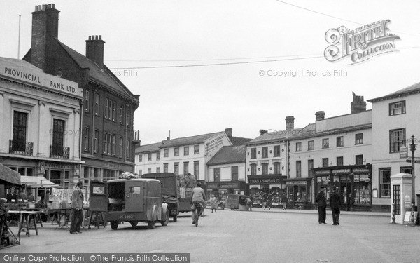 Photo of Stowmarket, Market Place c.1950