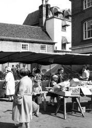 Shoppers At The Market c.1965, Stowmarket