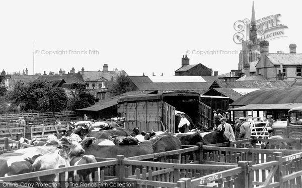 Photo of Stowmarket, The Cattle Market c.1950
