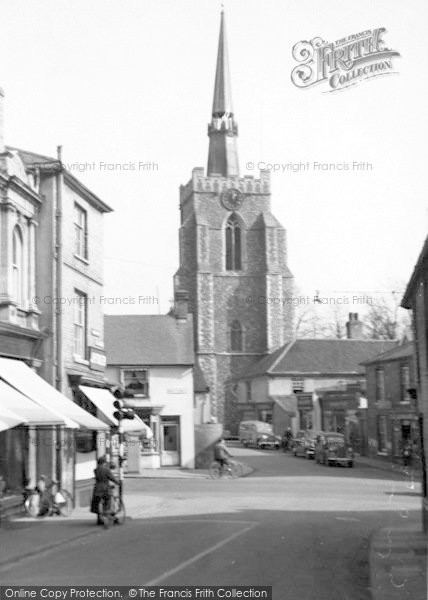 Photo of Stowmarket, The Church Of St Peter And St Mary c.1955