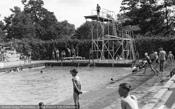 Photo of Stowmarket, the Swimming Pool c1955