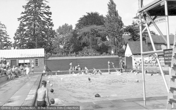 Photo of Stowmarket, The Swimming Pool c.1955