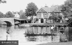 Boathouse And River 1922, Stratford-Upon-Avon