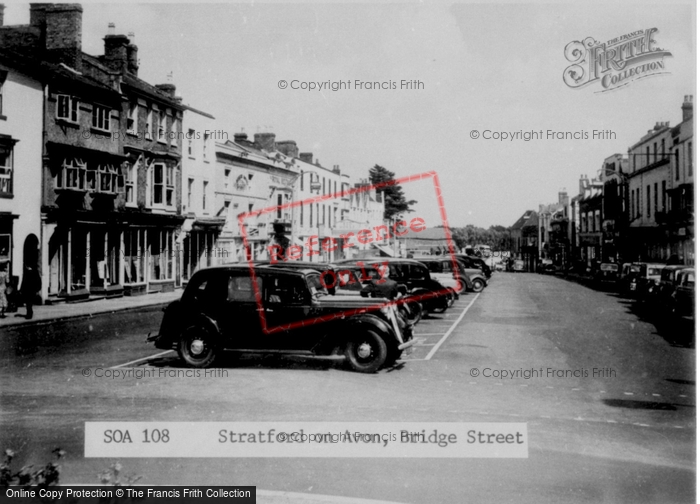 Photo of Stratford Upon Avon, Bridge Street c.1955