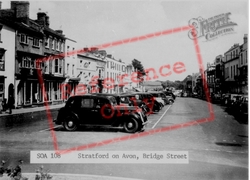 Bridge Street c.1955, Stratford-Upon-Avon